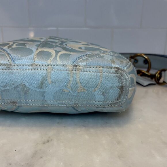 Coach Bag Purse Handbag Crossbody Y2K Optic Signature Canvas / Leather Duffel - Picture 9 of 16